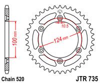 JT JTR735.41 - Звезда задняя