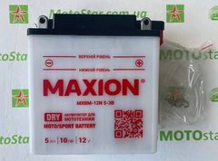 12N5-3B MAXION Мото акумулятор, 12V, 5Ah, 120x60x130 мм -/+ (12N5L-BS)
