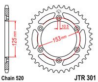 JT JTR301.48 - Звезда задняя