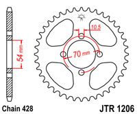 JT JTR1206.42 - Звезда задняя