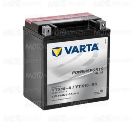 Аккумулятор гелевый 514902022A514 - VARTA YTX16-BS / YTX16-4