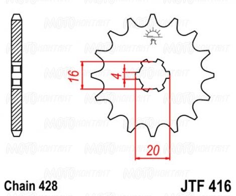 JT JTF416.14 - Зірка передня