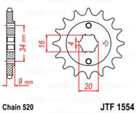 JT JTF1554.13 - Звезда передняя