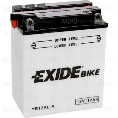 Аккумулятор сухозаряженный EXIDE EB12AL-A / YB12AL-A