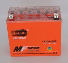 Аккумулятор Outdo YT20-4 12V 18Ah. MF Superior Gel (YTX20-BS) 177x88x155