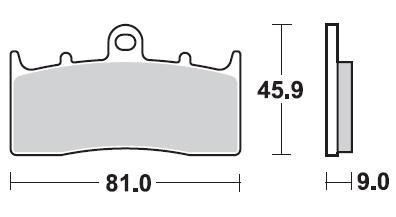 BR 879CM55 - Гальмівні колодки
