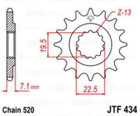 JT JTF434.15 - Звезда передняя