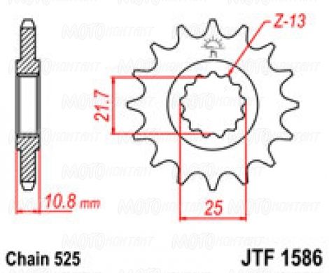 JT JTF1586.16 - Зірка передня
