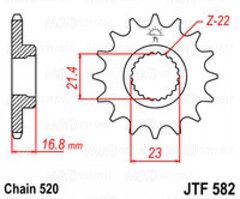 JT JTF582.16 - Звезда передняя