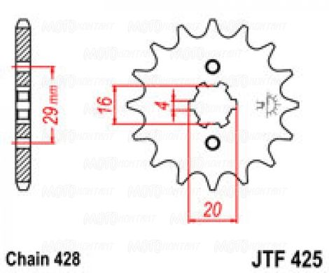 Приводная звезда JT JTF425.13