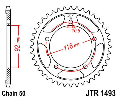 JT JTR1493.42 - Зірка задня