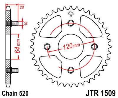 JT JTR1509.41 - Звезда задняя