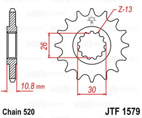 JT JTF1579.16 - Зірка передня