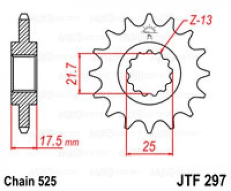 Приводная звезда JT JTF297.14