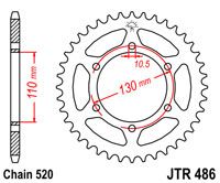 JT JTR486.42 - Звезда задняя