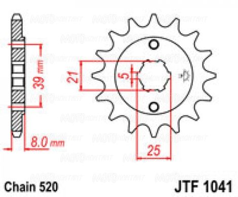 Приводная звезда JT JTF1041.14