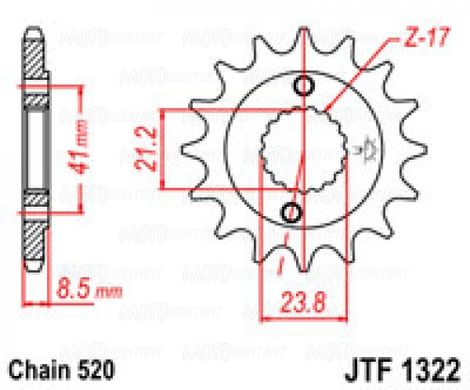 Приводная звезда JT JTF1322.15