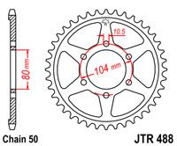 JT JTR488.41 - Звезда задняя