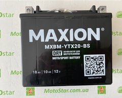 YTX20-BS MAXION DRY Мото акумулятор, 12V, 18Ah, 175x87x155 мм