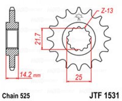 Приводная звезда JT JTF1531.15