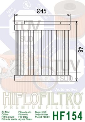 Фильтр масляный HIFLO FILTRO HF154