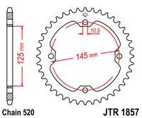 JT JTR1857.40 - Звезда задняя
