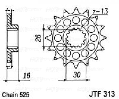 Приводная звезда JT JTF313.15