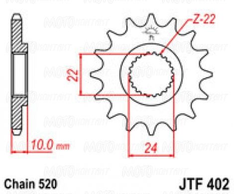 JT JTF402.16 - Звезда передняя