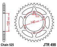 JT JTR498.46 - Зірка задня