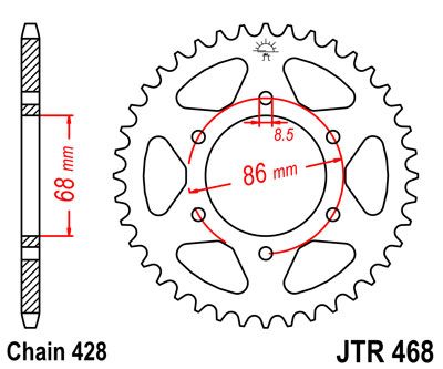 JT JTR468.46 - Зірка задня