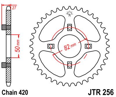 JT JTR256.42 - Звезда задняя