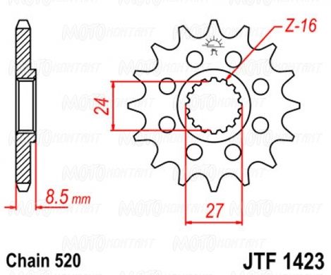 JT JTF1423.16 - Звезда передняя
