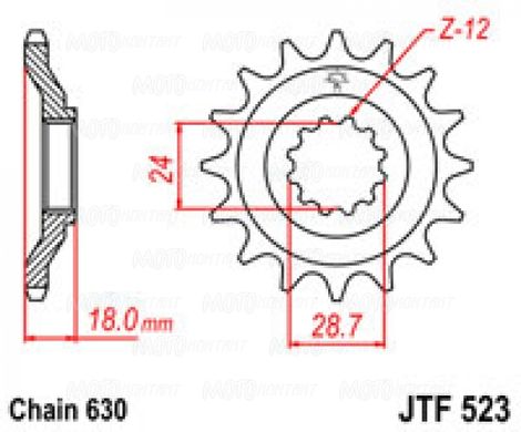 Приводная звезда JT JTF523.15