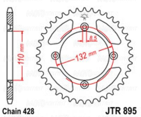 JT JTR895.46 - Зірка задня