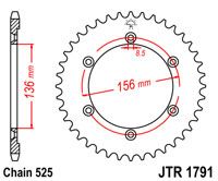 JT JTR1791.41 - Звезда задняя