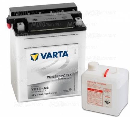 Аккумулятор сухозаряженный VARTA YB14-A2