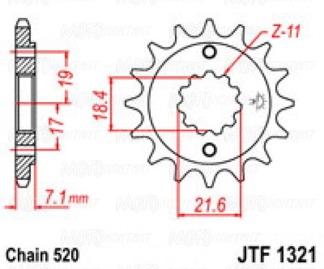 JT JTF1321.12 - Зірка передня