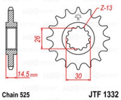 JT JTF1332.15 - Звезда передняя