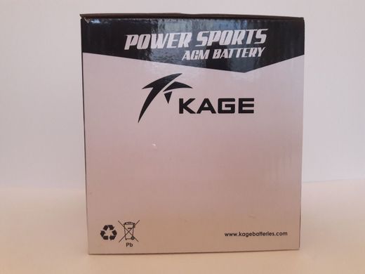 KAGE KG12N9-4B-BS Мото аккумулятор 9 A/ч, 95 A, (+/-), 135x75x139 мм