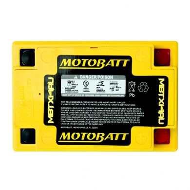Motobatt MBTX14AU Акумулятор 16 A/ч, 210 А,(+/-)(-/+), 135x90x168 мм
