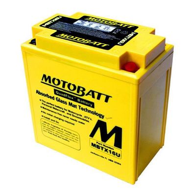 Motobatt MBTX16U Акумулятор 19 A/ч, 250 A, (+/-)(-/+), 151x87x161 мм