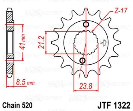 JT JTF1322.13 - Зірка передня