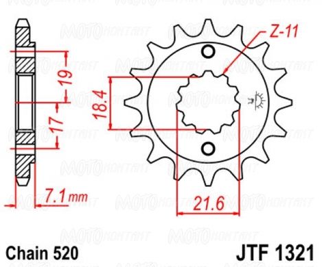 JT JTF1321.14 - Звезда передняя