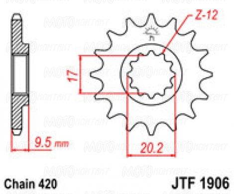 JT JTF1906.12 - Звезда передняя