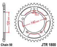 JT JTR1800.43 - Звезда задняя
