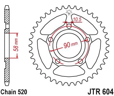 JTR604,38 JTR604 Cталева зірочка зірочкою