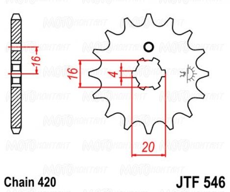 JT JTF546.12 - Звезда передняя